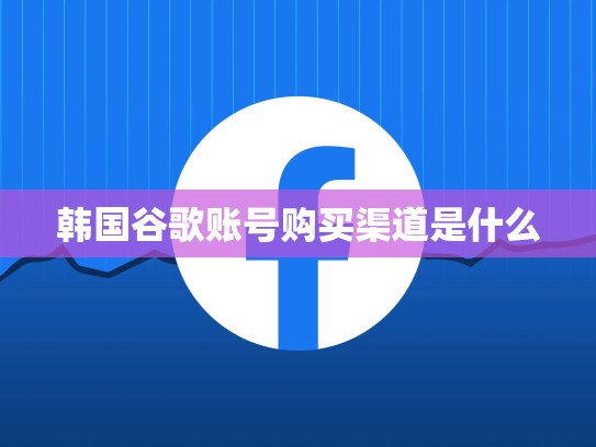 韩国谷歌账号购买渠道是什么