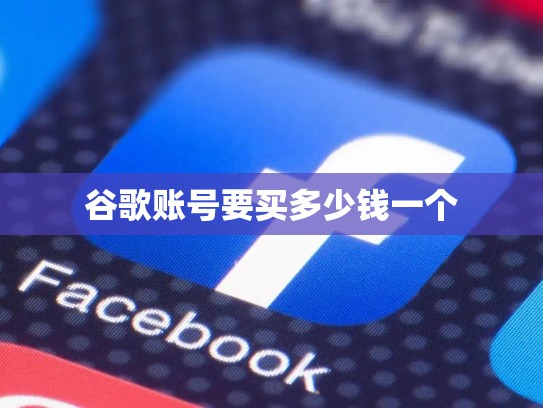 谷歌账号要买多少钱一个