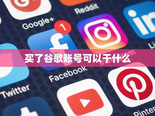 买了谷歌账号可以干什么