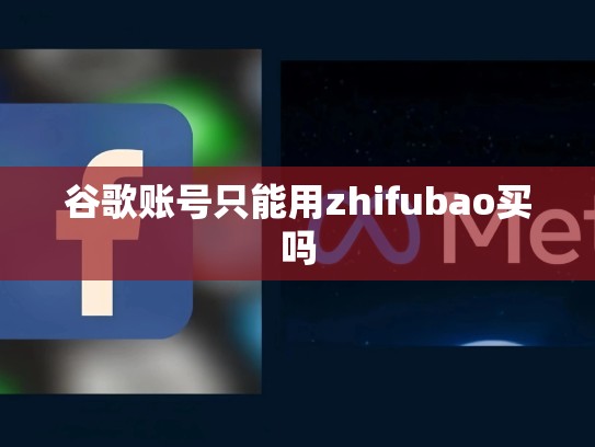 谷歌账号只能用zhifubao买吗