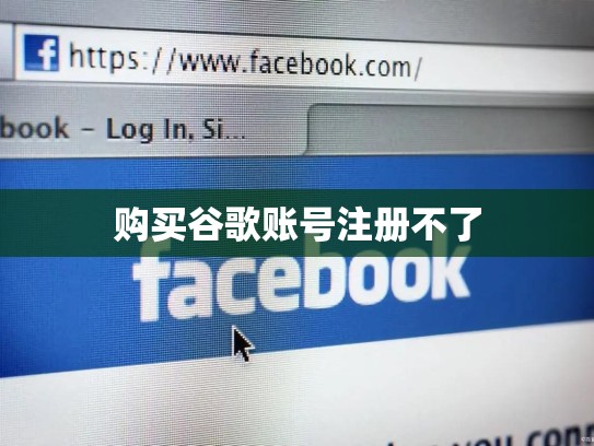 购买谷歌账号注册不了