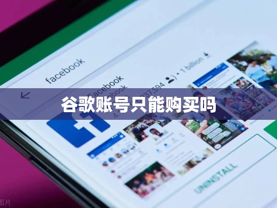 谷歌账号只能购买吗