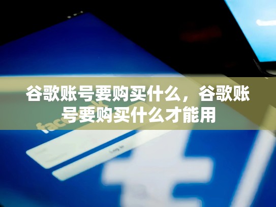 谷歌账号要购买什么，谷歌账号要购买什么才能用
