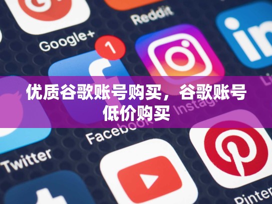 优质谷歌账号购买，谷歌账号低价购买