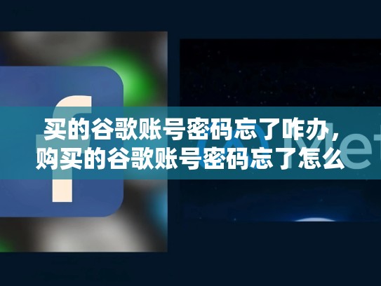 买的谷歌账号密码忘了咋办，购买的谷歌账号密码忘了怎么找回