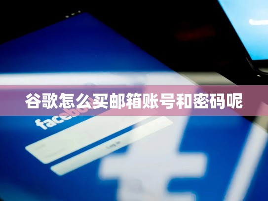谷歌怎么买邮箱账号和密码呢