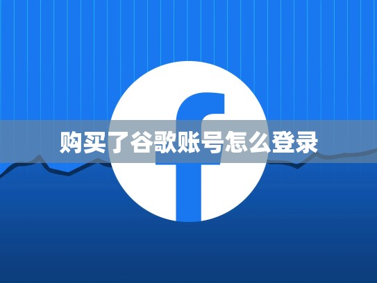 购买了谷歌账号怎么登录
